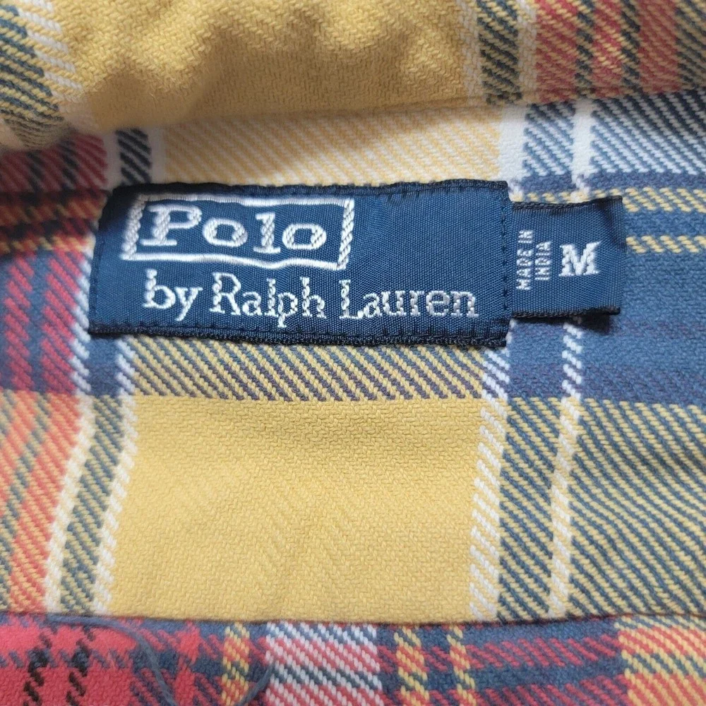 VTG Men's Polo Ralph Lauren P.R.L.‎ Outfitter Shirt Plaid Thick Flannel Size Med